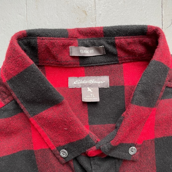 Eddie Bauer Buffalo Check Flannel Button Up - Picture 3 of 3
